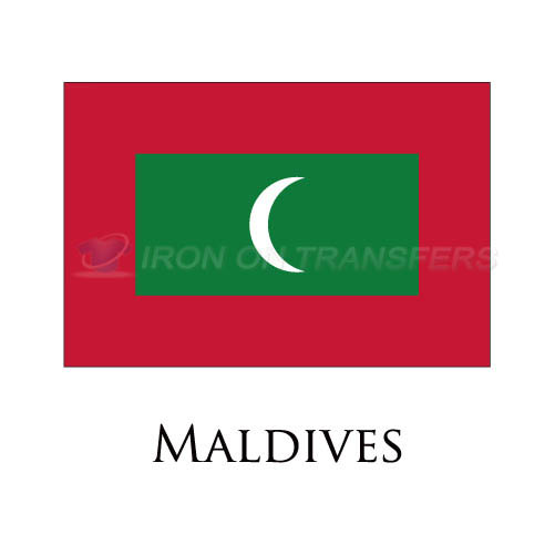 Maldives flag Iron-on Stickers (Heat Transfers)NO.1923